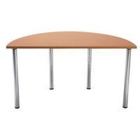 Arista Semi-Circular Folding Oak Meeting Table