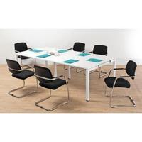 arista 24m bench boardroom table white