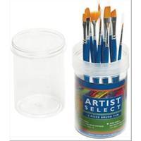 Artist Select Short Handle Assorted Brush Tub - Gold Nylon 245523