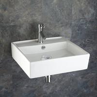 Arsizio Wall Mounted 50.5cm Square Bathroom Basin