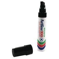 Artline 100 Permanent Black Chisel Tip Marker Pack of 4 A100W1