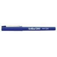 artline 200 blue fineliner pen pack of 12