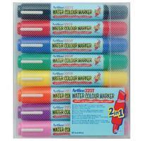 Artline 2-in-1 Flipchart Assorted Marker Pack of 8 EK-325T-W8