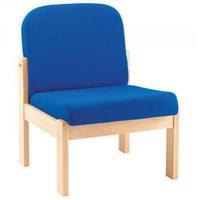 Arista Reception Seat Beech Veneer Blue