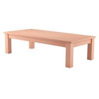 arista beech rectangular reception table 1100x600mm kf03326