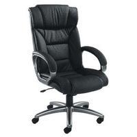 arista executive leather black chair kf03437