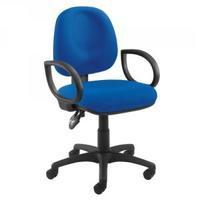 arista concept medium back permanent contact operator blue chair