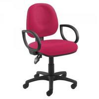 Arista Concept Medium Back Permanent Contact Operator Chair Claret