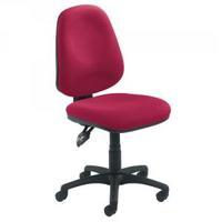 arista concept high back permanent contact operator chair claret