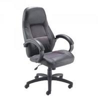 Arista Swift Black Leather And Mesh Executive Chair KF73637