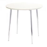 Arista Round Bistro Table WhiteChrome KF838543