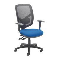 Arista Mesh Back Operator Blue Chair