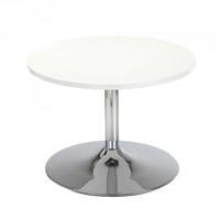 Arista Low Bistro Table With Trumpet Base White KF838812