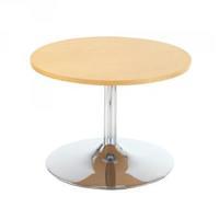 arista low bistro table with trumpet base beech kf838813