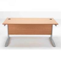 arista 1200mm rectangular desk beech kf838622