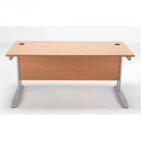 arista 1600mm rectangular desk beech kf838625