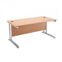 Arista 1600mm Rectangular Desk Oak KF838626