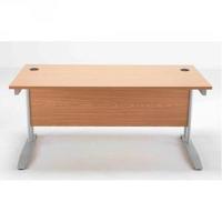 Arista 1600mm Rectangular Desk Maple KF838627