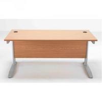 Arista 1800mm Rectangular Desk Beech KF838628