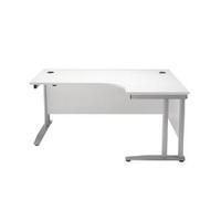 Arista 1800mm Right Hand White Radial Desk KF838693