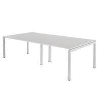 Arista Bench 2400mm Boardroom Table White KF838694