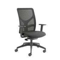 Arista Push Mech Mesh Task Black Chair