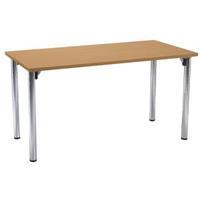 arista rectangular oak meeting table