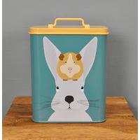 Arthur & Squeak Rabbit or Guinea Pig Pet Food Tin Storage Container by Burgon & Ball