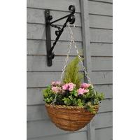 Artificial Azalea Topiary Hanging Basket (25cm) by Gardman