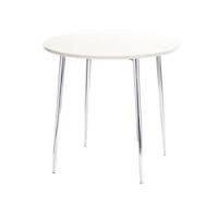 arista round bistro table whitechrome