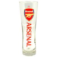 arsenal official tall beer glass multi colour