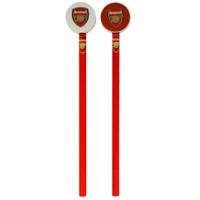 arsenal unisex official pencil and topper set pack of 2 multi colour
