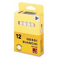 Art & Crafts - Pack Of 12 Gessi Bianchi Chalks White