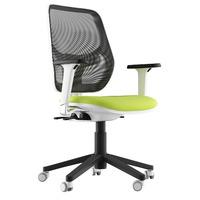 aria fabric chrome base task chair light green 1d adjustable arms