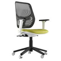 Aria Faux Leather Task Chair Light Green No Arms