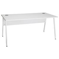 arc white a frame rectangular desk eco a frame rectangular desk in whi ...