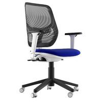 aria fabric chrome base task chair dark blue no arms