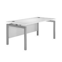 Arc Silver Bench Leg Rectangular Desk Eco Bench Rectangular Desk in Silver 1200mm