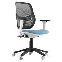 Aria Fabric Task Chair Light Blue No Arms