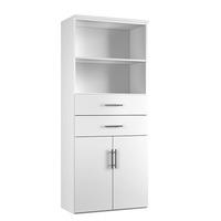 arc door and drawer combination cupboard in white arc combination cupb ...