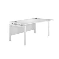 Arc White Bench Leg Wave Desk Left Handed