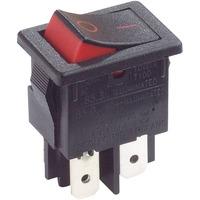 Arcolectric H8550XBAAA Rocker Switch Lit Red DPST On-Off 250V AC 10 A