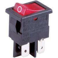 Arcolectric H 8553 VB NAG Rocker Switch Lit Red DPST On-Off 250V A...
