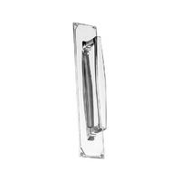 Art Deco Design Polished Chrome Door Pull Handle On Plate 305x63mm