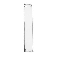 art deco design polished chrome push plate 356x63mm