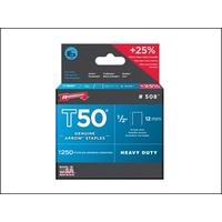 arrow t50 staples box 5000 12mm 12in