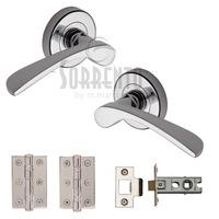 Arcadia Round Rose Internal Door Pack Polished Chrome