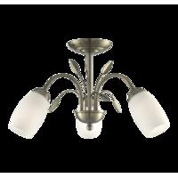 Arya 3 Lamp Art Deco Light - Antique Brass
