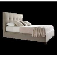 Arvada Ottoman Bed - Oatmeal King