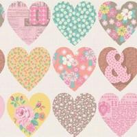 Arthouse Wallpapers Patchwork Heart, 668500